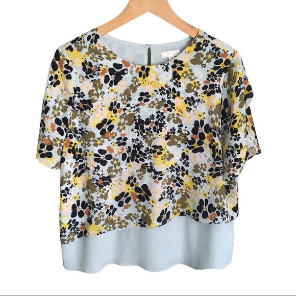 14th&UNION LAYERED BUTTERFLY SLEEVE TOP size M - Picture 3 of 7